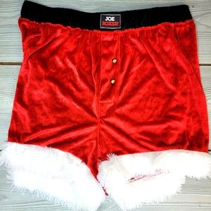 NWOT! Large Santa and Medium Elf Boxers w/ Matching Hats - Joe Boxer Never Worn!